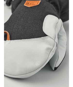 Army Leather Patrol Gauntlet Mitt Charcoal / 6