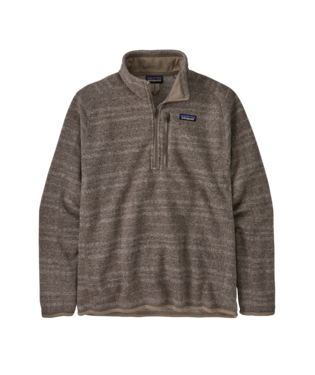 Better Sweater Quarter Zip - Men's Vinyl Stripe: Seabird Grey / XS