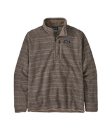 Better Sweater Quarter Zip - Men's Vinyl Stripe: Seabird Grey / XS