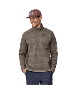 Better Sweater Quarter Zip - Men's Vinyl Stripe: Seabird Grey / XS