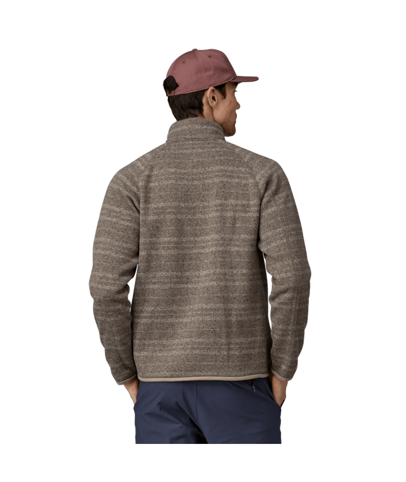 Better Sweater Quarter Zip - Men's Vinyl Stripe: Seabird Grey / XS