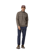 Better Sweater Quarter Zip - Men's Vinyl Stripe: Seabird Grey / XS