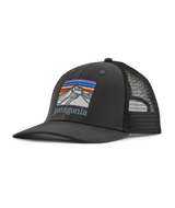 Line Logo Ridge Lopro Trucker Hat Ink Black