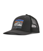 Line Logo Ridge Lopro Trucker Hat Ink Black