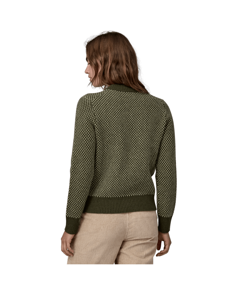 Recycled Wool-Blend Crewneck Sweater - Women's Ridge: Pine Needle Green / XS