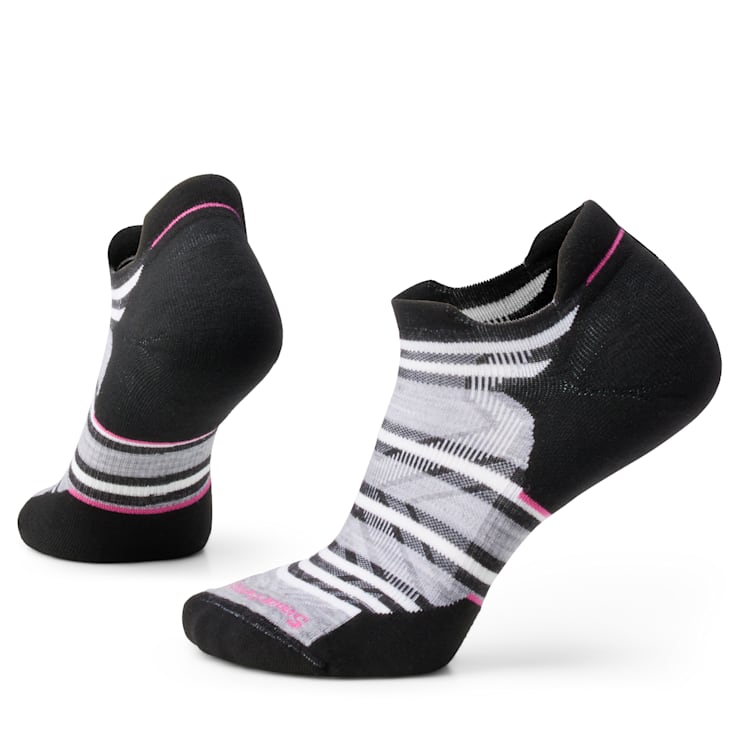 Run Targeted Cushion Stripe Low Ankle Socks - Women's