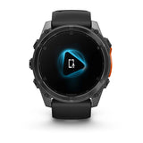 Fenix 8 51 Mm, Amoled, Slate Gray With Black Silicone Band