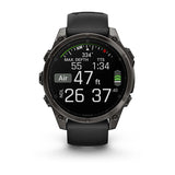 Fenix 8 47 Mm, Amoled, Slate Gray With Black Silicone Band