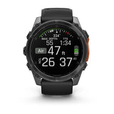 Fenix 8 51 Mm, Amoled, Slate Gray With Black Silicone Band