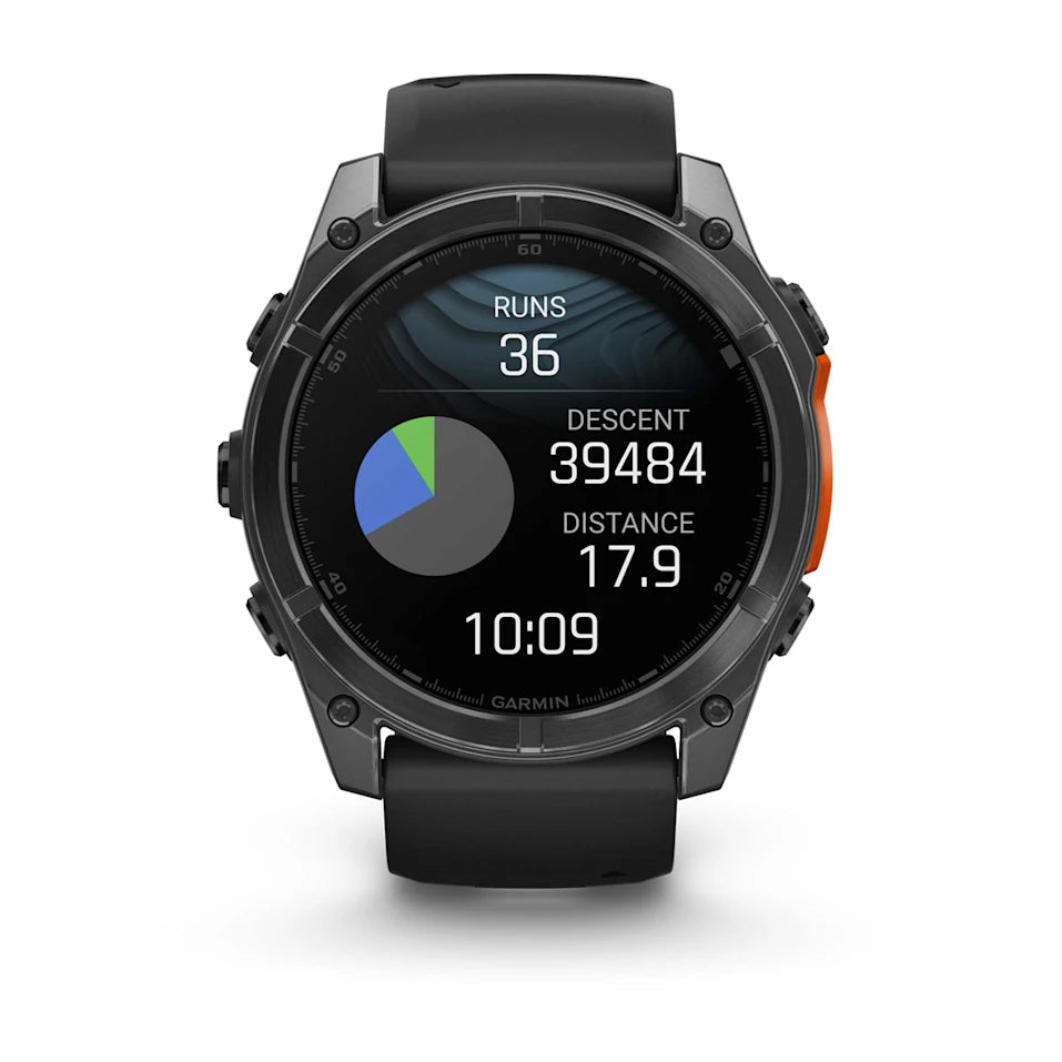 Fenix 8 51 Mm, Amoled, Slate Gray With Black Silicone Band