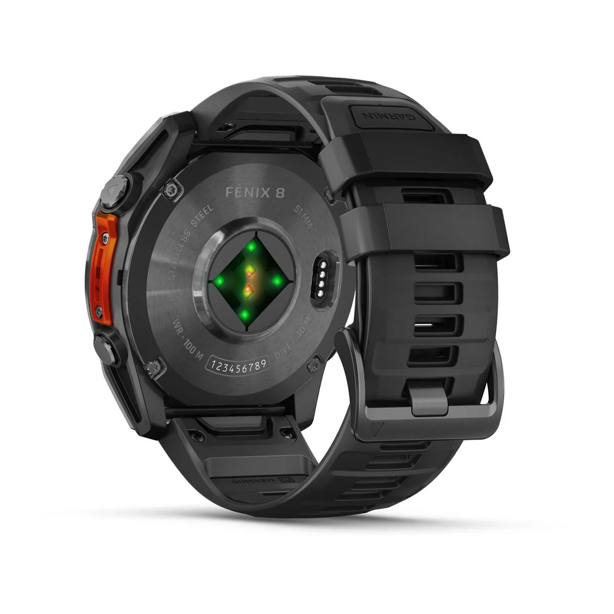 Fenix 8 51 Mm, Amoled, Slate Gray With Black Silicone Band