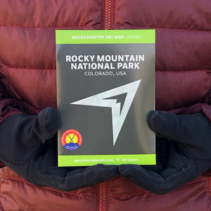 Backcountry Ski Map - Rocky Mountain National Park