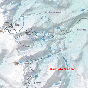 Backcountry Ski Map - Rocky Mountain National Park