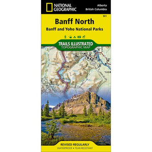 National Geographic Banff North Map [Banff And Yoho National Parks] (91)
