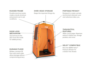NEMO Heliopolis Privacy Shelter & Shower Tent