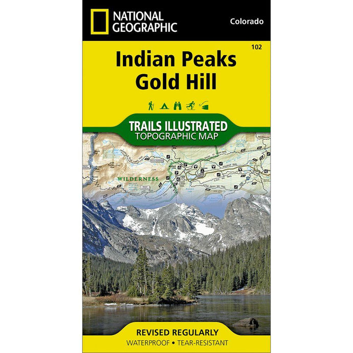 National Geographic Indian Peaks, Gold Hill Map (102)