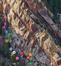 Load image into Gallery viewer, Mont Blanc Lines Poster - Eldorado Canyon
