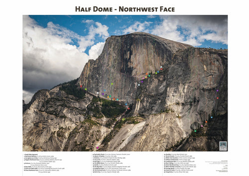 Mont Blanc Lines Poster - Half Dome