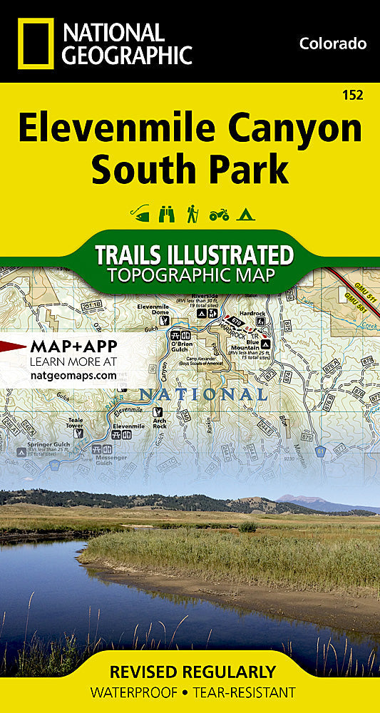 Naitonal Geographic Elevenmile Canyon, South Park Map (152)