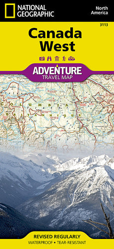 National Geographic Canada West Adventure Map (3113)