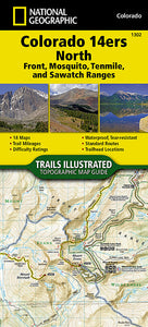 National Geographic Colorado 14Ers North Map [Sawatch, Mosquito, And Front Ranges] (132)