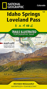National Geographic Idaho Springs, Loveland Pass Map (14)