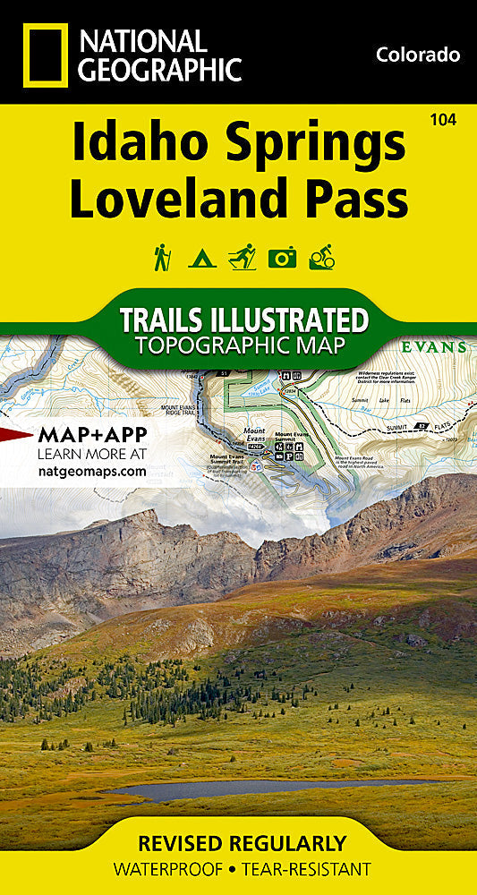 National Geographic Idaho Springs, Loveland Pass Map (14)