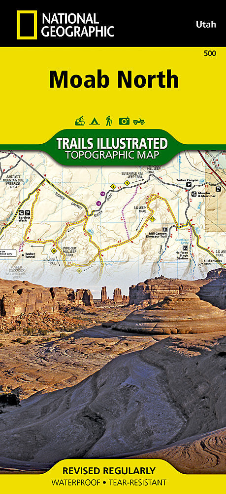 National Geographic Moab North Map (500)