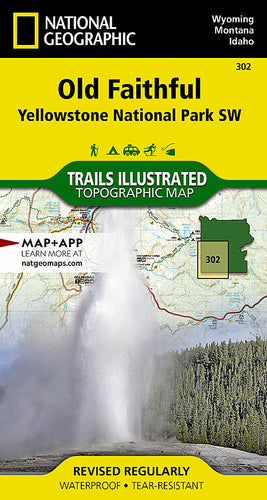 National Geographic Old Faithful: Yellowstone National Park SW Map (302)