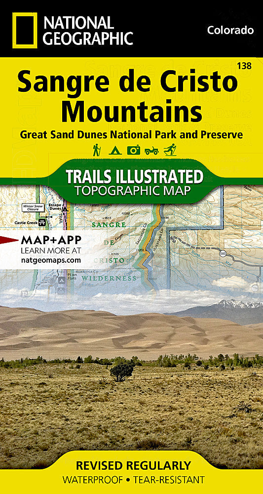 National Geographic Sangre De Cristo Mountains Map (138)