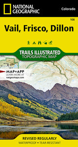 National Geographic Vail, Frisco, Dillon Map (108)
