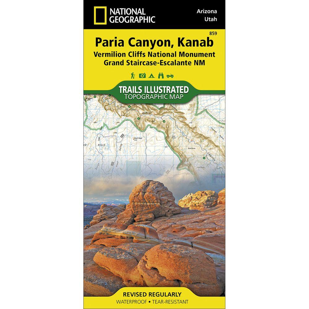 National Geographic  Paria Canyon, Kanab Map [Vermillion Cliffs National Monument, Grand Staircase-Escalante National Monument] (859)